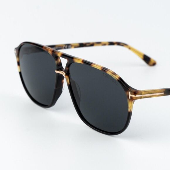 Tom Ford BRUCE Women Sunglasses Havana Smoke Pilot FT1026/S 05A NEW AUTHENTIC main image 9